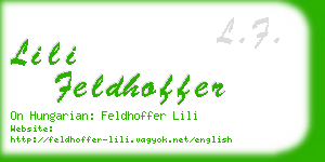lili feldhoffer business card